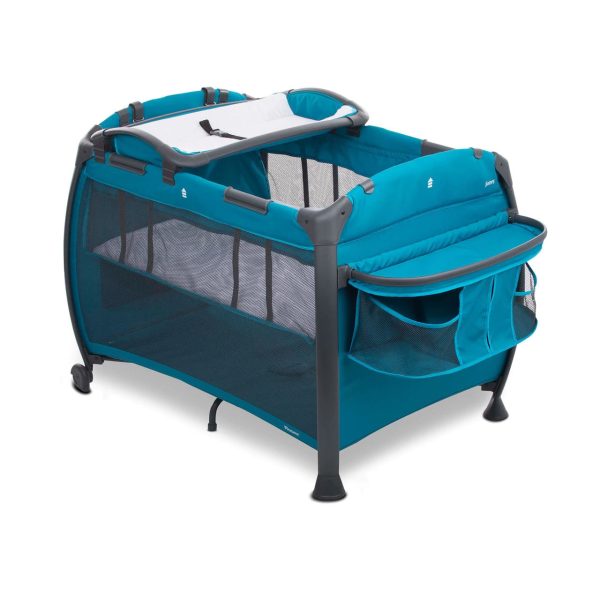 room all in nursery center bassinet turquoise